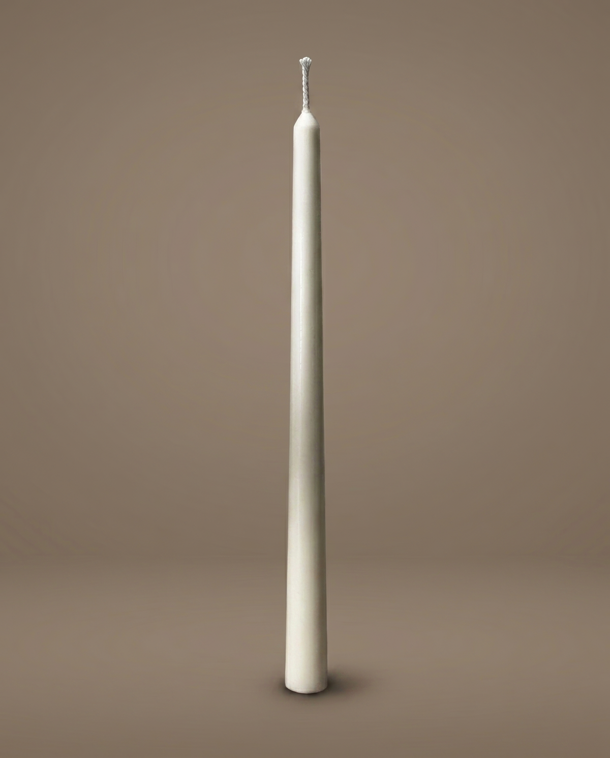 Adata handmade tall ivory taper candle by GlowBaltic
