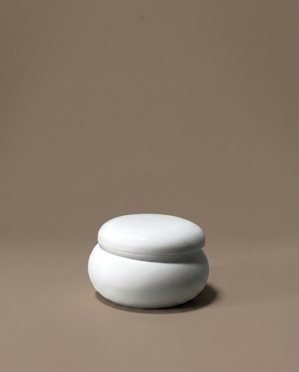 Dome lidded tealight holder, handmade mineral resin by Glowbaltic