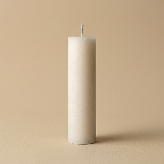 Handmade pillar candle Monolith by Glowbaltic, made from rapeseed wax 